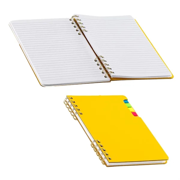 Recycled Spiral Notebook with Sticky Flags... from ASI 36730 Ariel Premium Supply Inc
