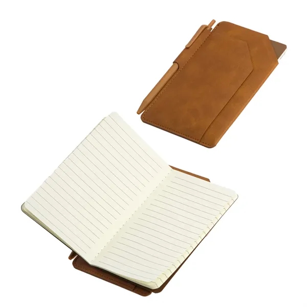 Mini Notebook With Pen & Front Pocket... from ASI 36730 Ariel Premium Supply Inc