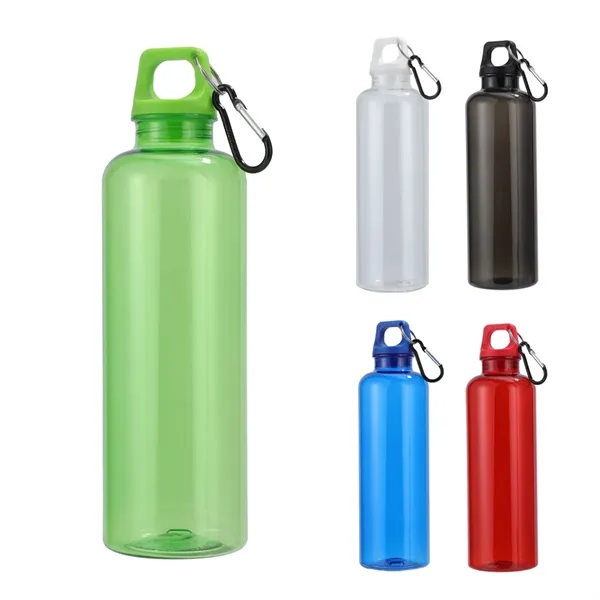 25 oz RPET Reusable Translucent Bottle w/ Carabiner... from ASI 36730 Ariel Premium Supply Inc