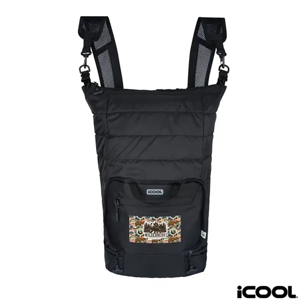 iCOOL® Rockvale Repreve® Packable Puffer 24-Can Backpack ...... from ASI 67866 Logomark/Valumark
