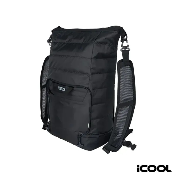 iCOOL® Rockvale Repreve® Packable Puffer 24-Can Backpack ...... from ASI 67866 Logomark/Valumark