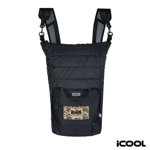 iCOOL® Rockvale Repreve® Packable Puffer 24-Can Backpack ...... from ASI 67866 Logomark/Valumark
