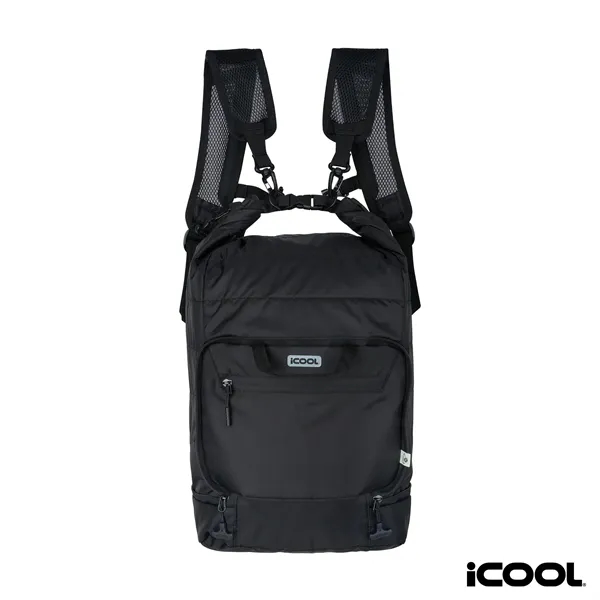 iCOOL® Rockvale Repreve® Packable Puffer 24-Can Backpack ...... from ASI 67866 Logomark/Valumark