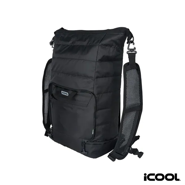 iCOOL® Rockvale Repreve® Packable Puffer 24-Can Backpack ...... from ASI 67866 Logomark/Valumark