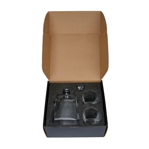 Wellington Baron Whiskey Decanter & Glasses Set... from ASI 67866 Logomark/Valumark