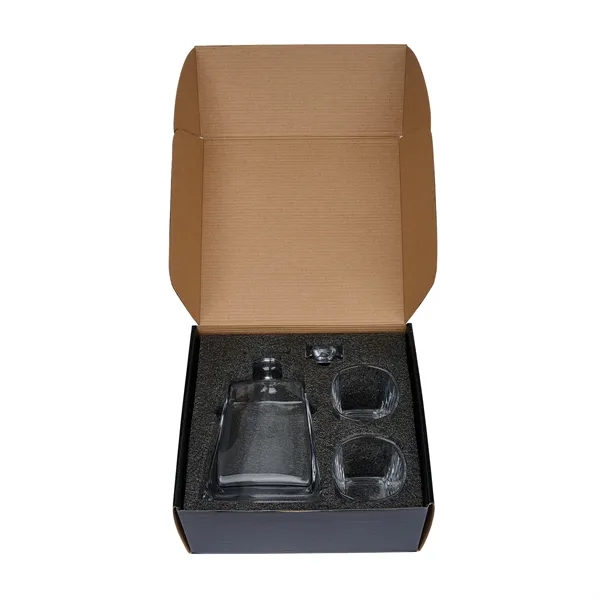 Wellington Baron Whiskey Decanter & Glasses Set... from ASI 67866 Logomark/Valumark