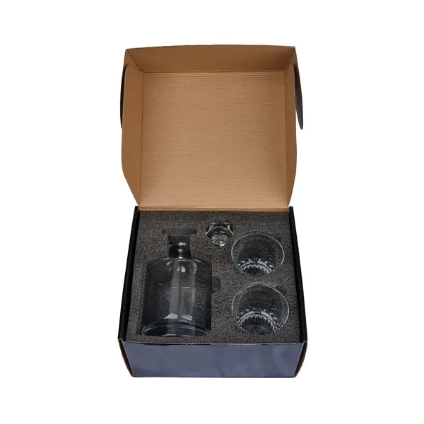Wellington Kingsley Whiskey Decanter & Glasses Set... from ASI 67866 Logomark/Valumark