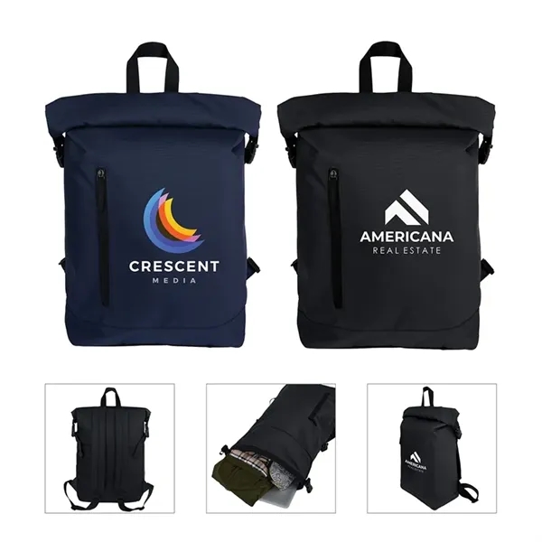Lawrence Rolltop Sport Backpack... from ASI 67866 Logomark/Valumark