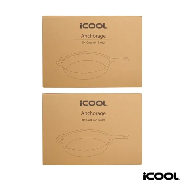 iCOOL® Anchorage 10'' Cast Iron Skillet / Frying Pan... from ASI 67866 Logomark/Valumark