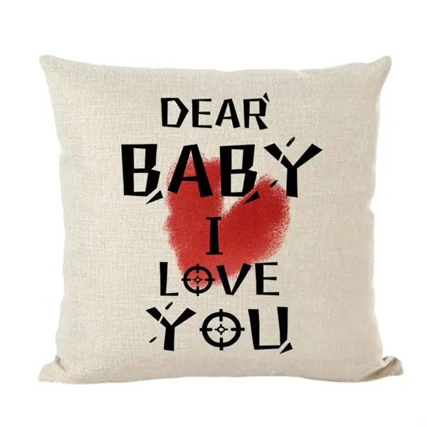 Cotton linen digital print throw pillow cove plus full color digital... from ASI 37218 Athena Promo (tm)