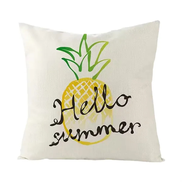 Cotton linen throw pillow cover plus full color digital print on... from ASI 37218 Athena Promo (tm)