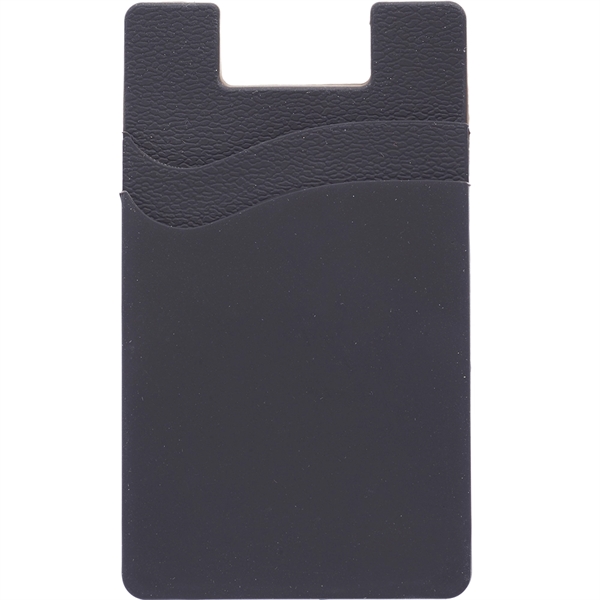 Silicone phone wallet with two standard size card holders and strong... from ASI 39552 BEL Promo