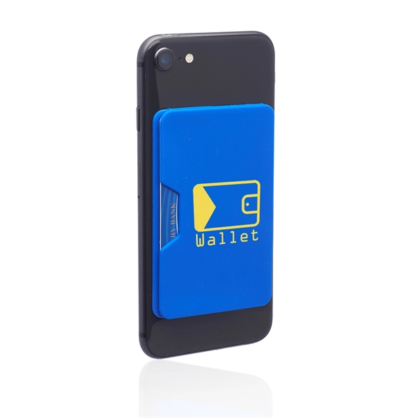 Silicone phone wallet with side opening and strong adhesive backing.... from ASI 39552 BEL Promo