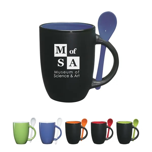12 oz. mug with removable matching spoon... from ASI 61125 Hit Promotional Products / Hit®
