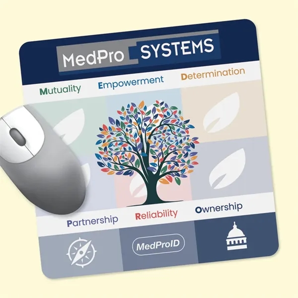 8" x 8" x 1/4" Fabric Mouse Pad-Made in the USA... from ASI 49716 Digispec & CounterPoint / DIGISPEC®