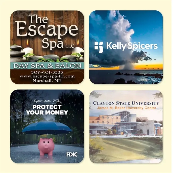 3.6" x 3.6" x 1/8"-Drink Coaster-Made in the USA with brilliant,... from ASI 49716 Digispec & CounterPoint / DIGISPEC®