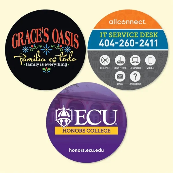 4" Round x 1/8" - Drink Coaster-Made in the USA with... from ASI 49716 Digispec & CounterPoint / DIGISPEC®