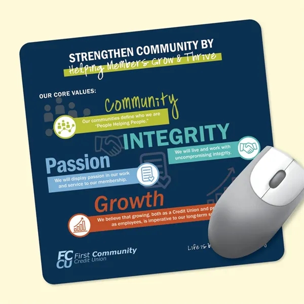 8" x 8" x 1/8" Fabric Mouse Pad-Made in the USA... from ASI 49716 Digispec & CounterPoint / DIGISPEC®