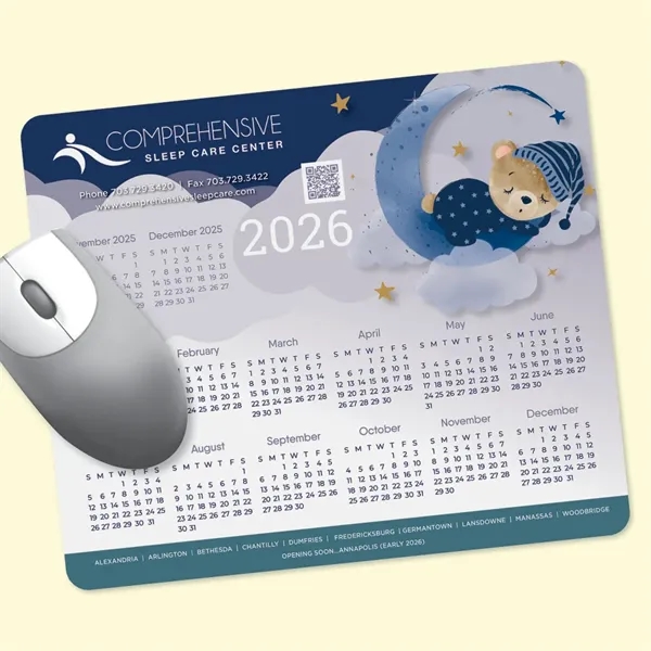 8" x 9.5" x 1/16" - Hard Surface Calendar Mouse Pad-Made... from ASI 49716 Digispec & CounterPoint / DIGISPEC®