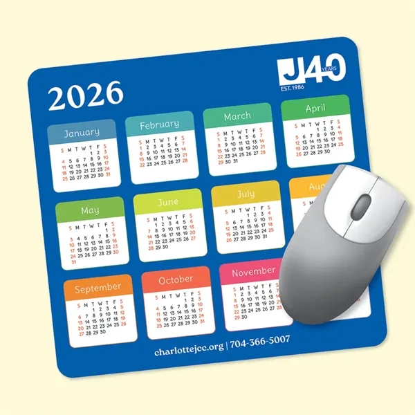 7.5 x 8 x 1/16 - Calendar Fabric MousePad-Made in the... from ASI 49716 Digispec & CounterPoint / DIGISPEC®