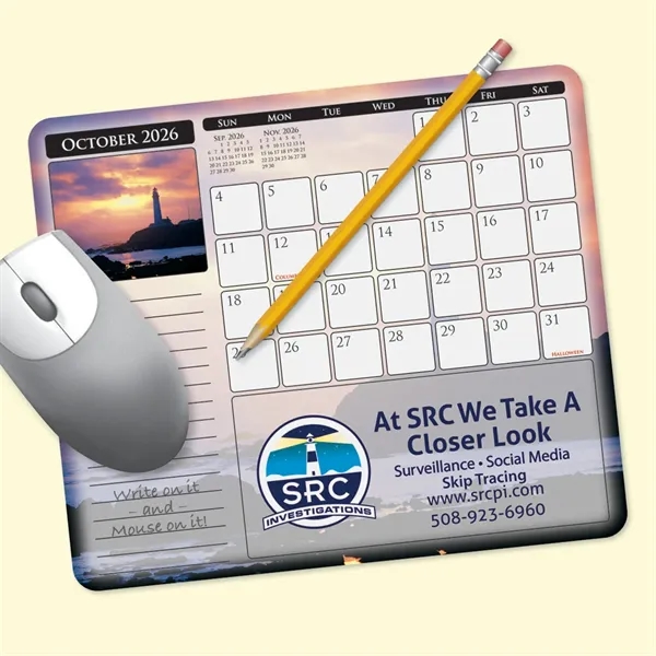 Calendar 12 Month 7.25" x 8.5" Paper Mouse Pad-Made in the... from ASI 49716 Digispec & CounterPoint / DIGISPEC®