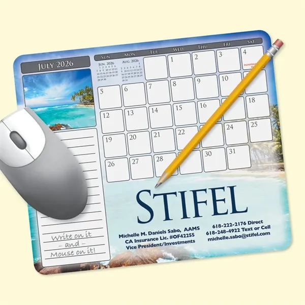 Calendar 24 Month 7.25" x 8.5" Paper Mouse Pad-Made in the... from ASI 49716 Digispec & CounterPoint / DIGISPEC®