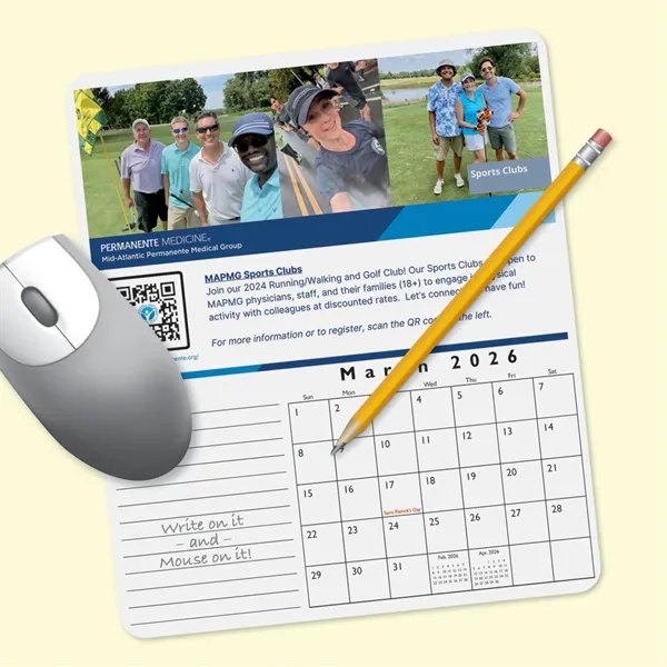 Calendar 18 Month 7.25" x 8.5" Paper Mouse Pad-Made in the... from ASI 49716 Digispec & CounterPoint / DIGISPEC®