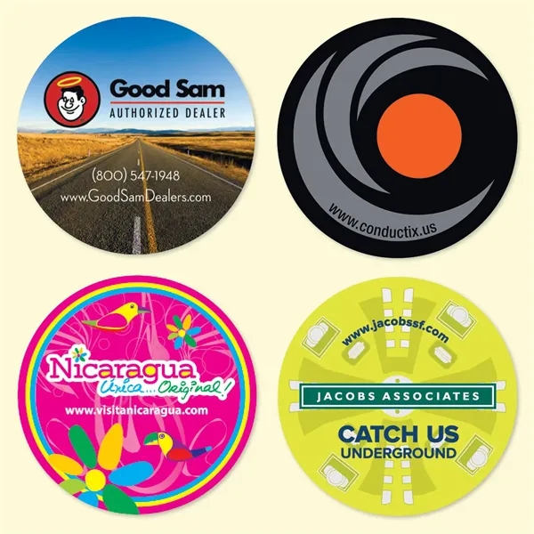 Heavy Duty 3.6" Round x 1/16" - Hard Surface Drink Coaster-Made... from ASI 49716 Digispec & CounterPoint