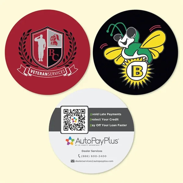 Heavy Duty 4" Round x 1/8"- Hard Surface Drink Coaster-Made in... from ASI 49716 Digispec & CounterPoint