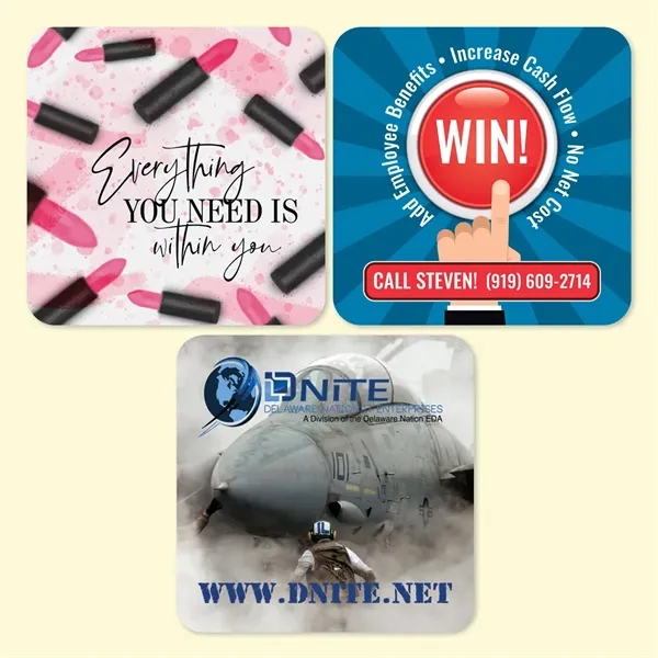 Heavy Duty 4" x 4" x 1/8"-Hard Surface Drink Coaster-Made in... from ASI 49716 Digispec & CounterPoint