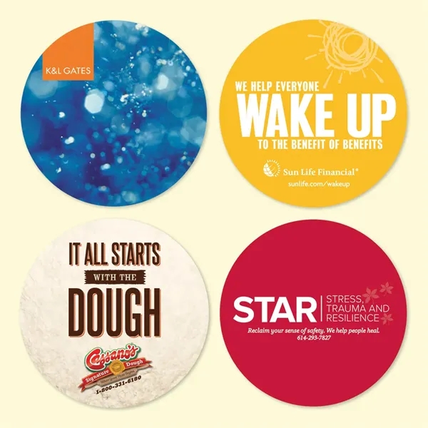 3.6" Round x 1/8" - Hard Surface Drink Coaster-Made in the... from ASI 49716 Digispec & CounterPoint