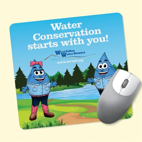 7.5" x 8" x .02" - Ultra-Thin, Hard Surface Mouse Pad-Made... from ASI 49716 Digispec & CounterPoint / DIGISPEC®