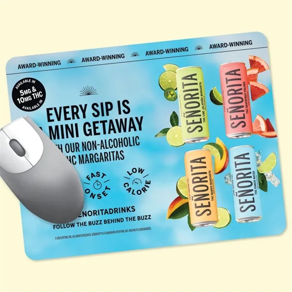 7" x 9" x .02" - Ultra Thin, Hard Surface Mouse... from ASI 49716 Digispec & CounterPoint / DIGISPEC®