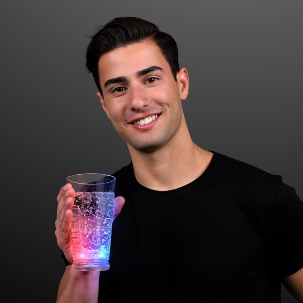 Blank or imprinted.  Pint Cup with Color Change LEDs.... from ASI 34194 ALightPromos / Alight Promotional Products