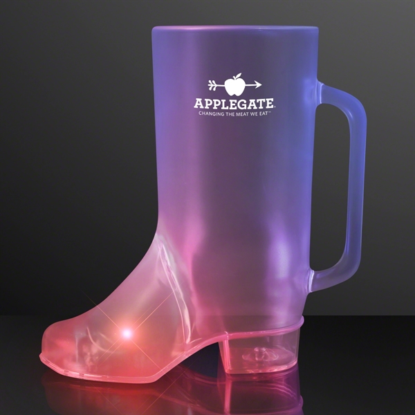 Beer Boot Mug Light Up Drinking Glass; Blank and Imprinted Pricing... from ASI 34194 ALightPromos