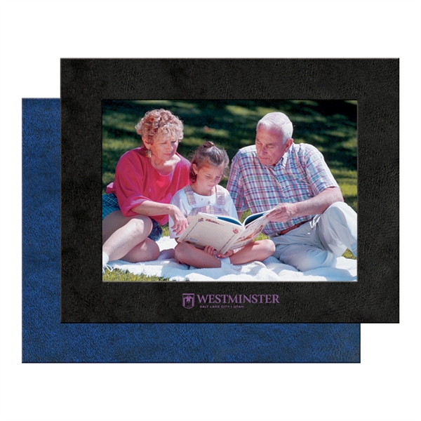 Leatherette wrapped photo frame, 4" x 6".... from ASI 93520 Ventura Inc