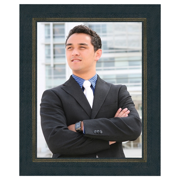 Leatherette wrapped photo frame, 8 1/2" x 11".... from ASI 93520 Ventura Inc