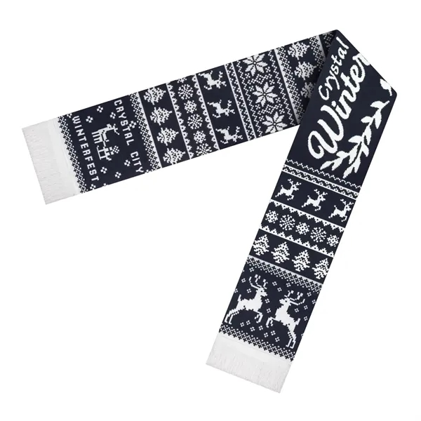 Custom 60" elite acrylic scarf with fringe.... from ASI 43792 Cap America Inc