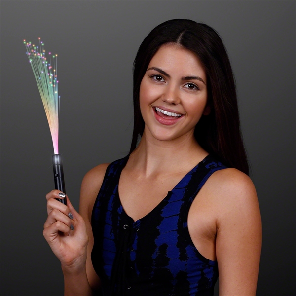 Blank or imprinted. Flashing stock wand with sparkle fibers.... from ASI 34194 ALightPromos / Alight Promotional Products