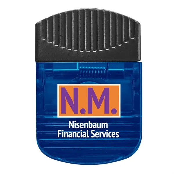 Wide Rectangle Clip.  Spring-Loaded Hinge.  Magnet on Back Side.... from ASI 61125 Hit Promotional Products / Hit®