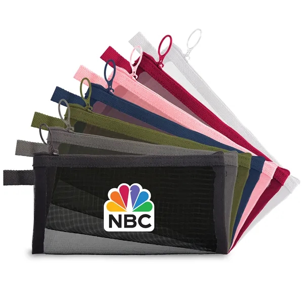 Convenient mesh zipper bag with center imprint... from ASI 73497 Natural Trends