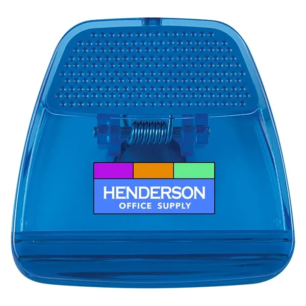 Memo clip with a top rubber grip, spring-loaded hinge, and a... from ASI 61125 Hit Promotional Products / Hit®