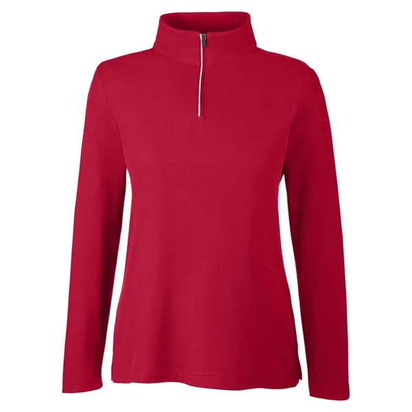 CORE365 Women's Fusion ChromaSoft™ Pique Quarter-Zip... from ASI 84358 S&S Activewear