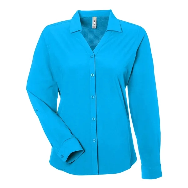 CORE365 Women's Ultra UVP® Long-Sleeve Marina Shirt... from ASI 84358 S&S Activewear