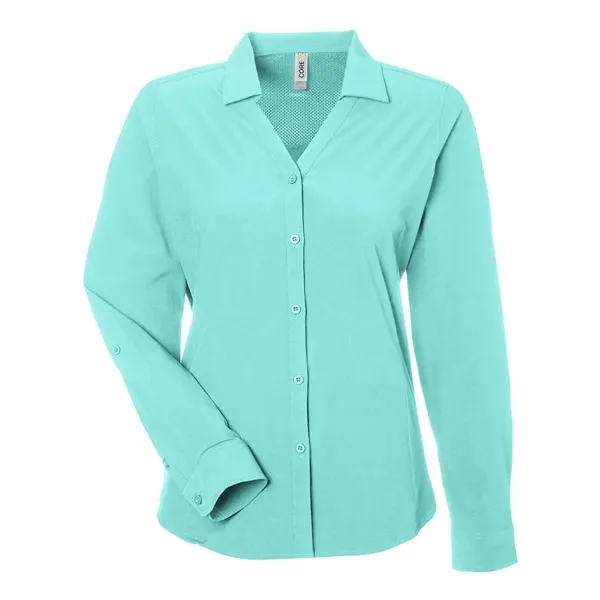 CORE365 Women's Ultra UVP® Long-Sleeve Marina Shirt... from ASI 84358 S&S Activewear