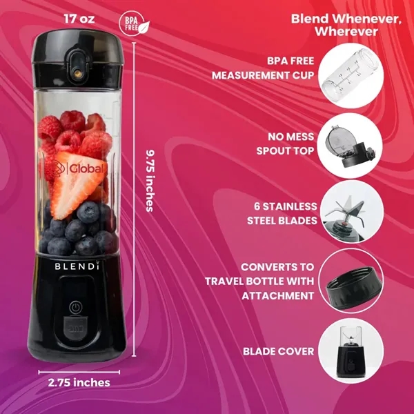BLENDi™ Pro+ Portable Blender 17oz... from ASI 89320 Starline USA Inc