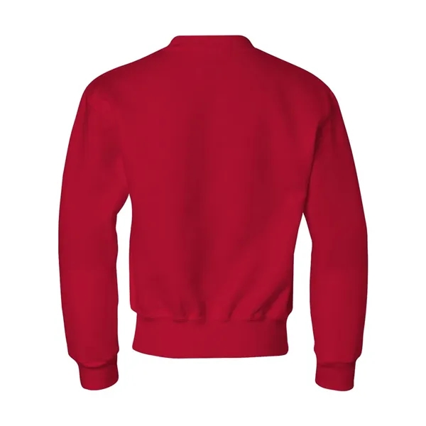 Youth 8.0 oz. 50% polyester/50% cotton crew neck sweatshirt. Blank product.... from ASI 84358 S&S Activewear
