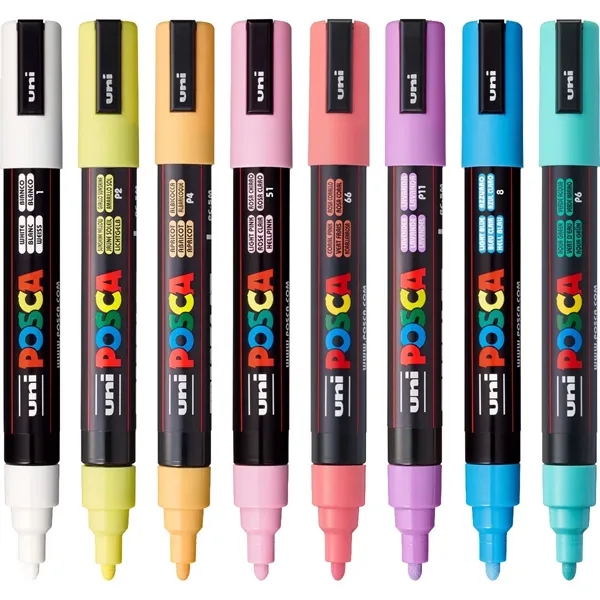 POSCA 8 Piece Soft Marker Set with Bag - Medium... from ASI 89320 Starline USA Inc