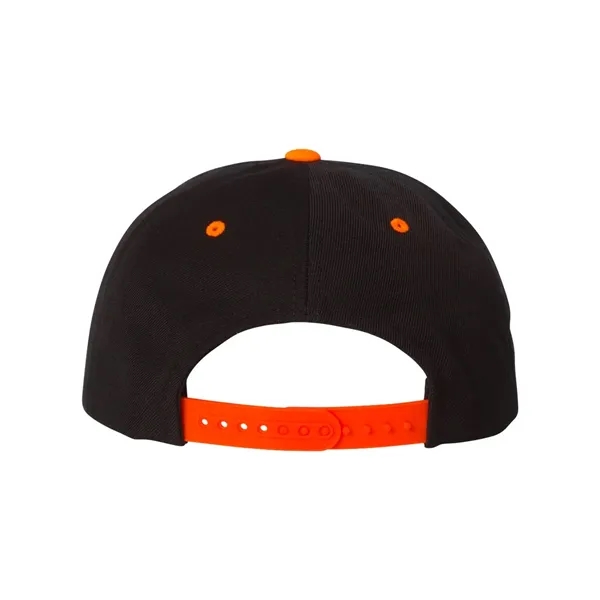 Wool blend flat bill snapback cap. Blank.... from ASI 84358 S&S Activewear