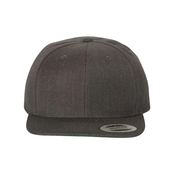 Wool blend flat bill snapback cap. Blank.... from ASI 84358 S&S Activewear